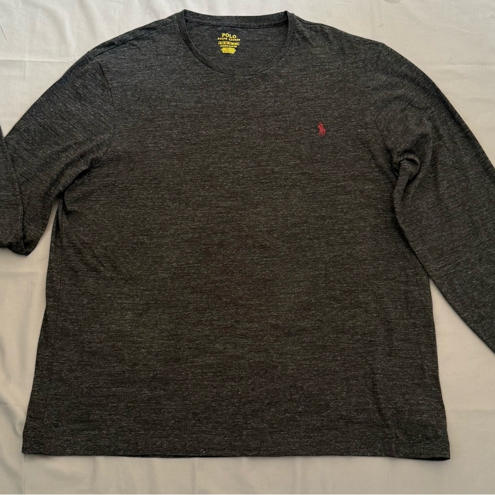 Polo by Ralph Lauren Men's Dark Gray Long Sleeve Tee